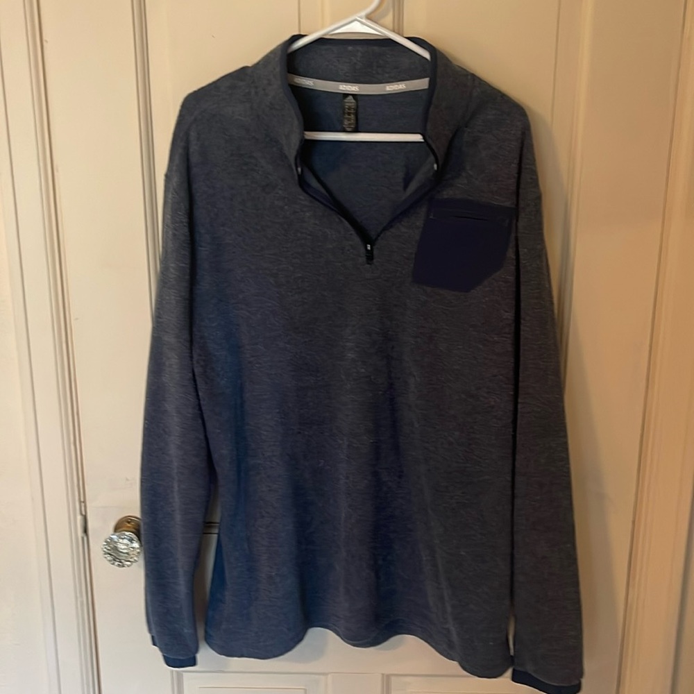 Navy Adidas 1/4 zip golf fleece